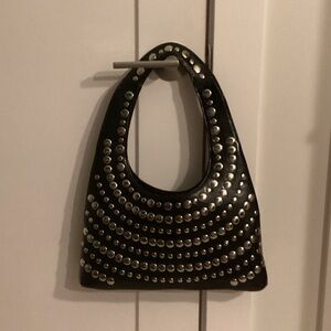 Black Studded Women's Bag